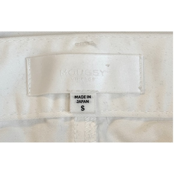 MOUSSY VINTAGE White Wide Leg Cropped Jeans Women's Size S - Picture 2 of 7